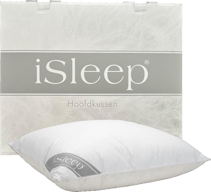 iSleep Donzen Hoofdkussen - 60% Eendendons - Puntkussen - 60x70 cm