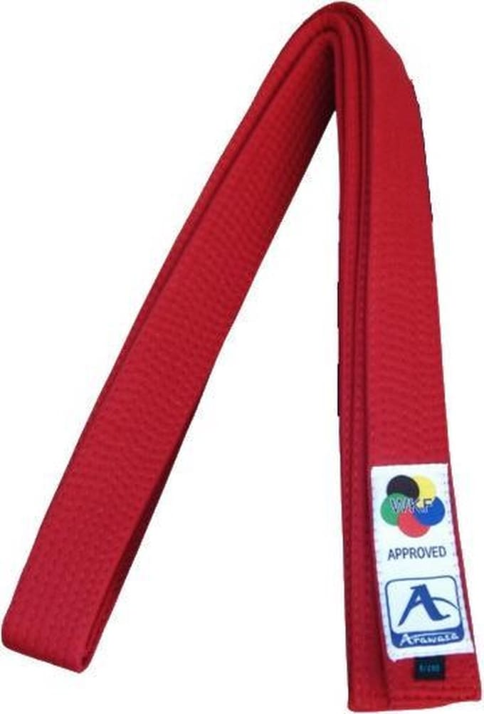Arawaza Kumite Competitieband Rood Maat 330