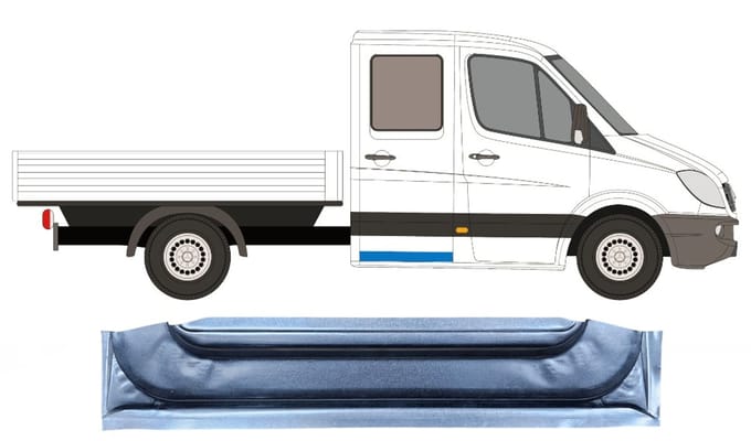 Reparatie plaatwerk achterste deuren voor Mercedes Sprinter 2006-2018