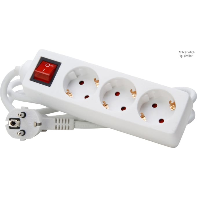 Kopp Schakelaarcontactdoos 3-Weg Arctic White Rand - 129713007 [10 stuks]