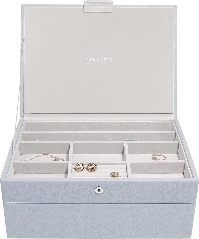 STACKERS LAVENDER - Sieradendoos - Juwelendoos - Sieradenhouder - Sieraden Organizer - 2-set