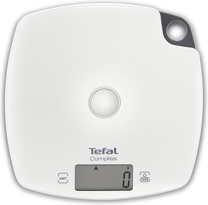 Tefal BC1000V1 Compliss - Keukenweegschaal - 5 kg / 1 g schaal - Groot plastic platform - Tarra-functie - LCD-display