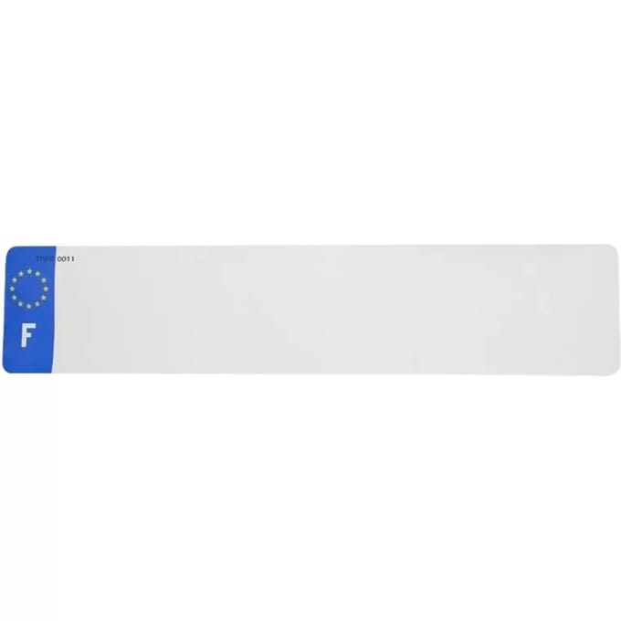Nummerplaatstrip voor pvc Top Plaq