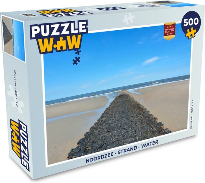 Puzzel Noordzee - Strand - Water - Legpuzzel - Puzzel 500 stukjes