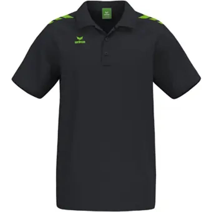 Erima Cmpt 3 Wings Polo Heren - Zwart / Green Gecko | Maat: S