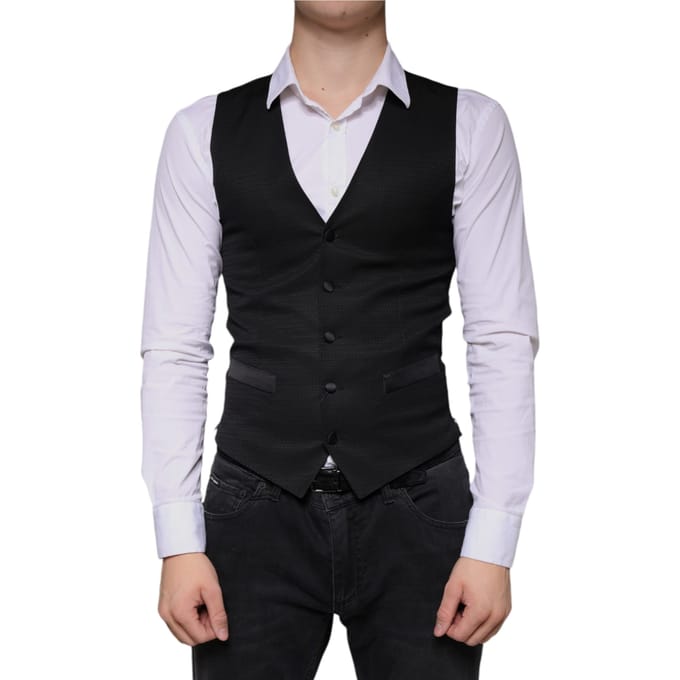 Zwart Classicfit Vest