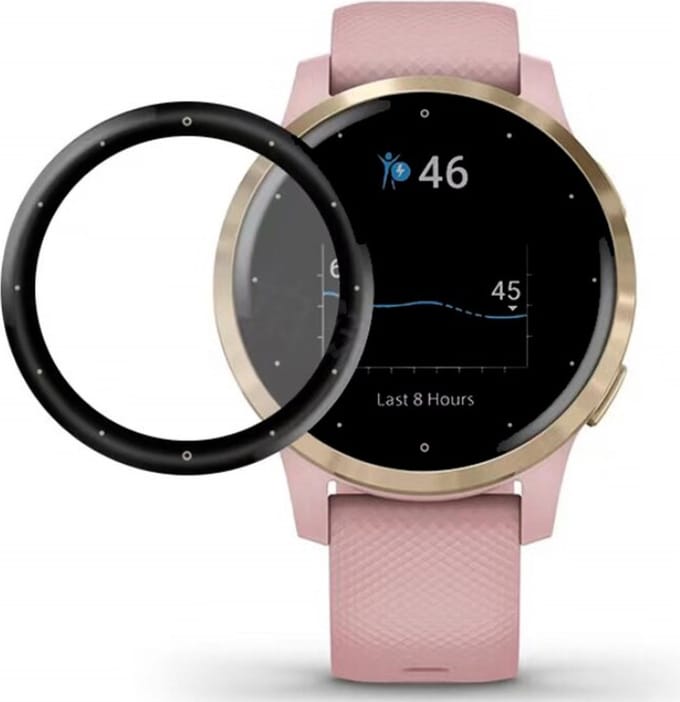 Strap-it Screen protector PMMA - Full cover protector geschikt voor Garmin Vivoactive 4s