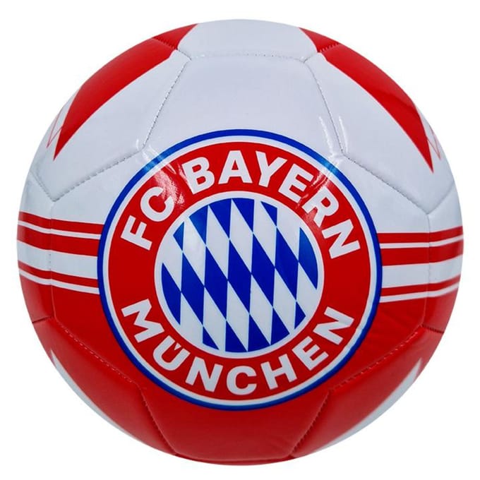 FC Bayern München bal rood/wit ?Squares? met logo?s Voetbal