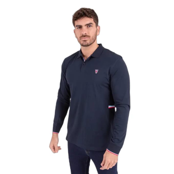 Effen lange mouwen polo Camberabero