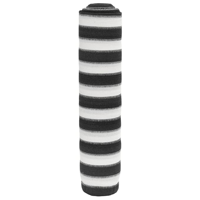 vidaXL - Privacynet - 150 - g/m² - 1,5x50 - m - HDPE - antracietkleurig - en - wit
