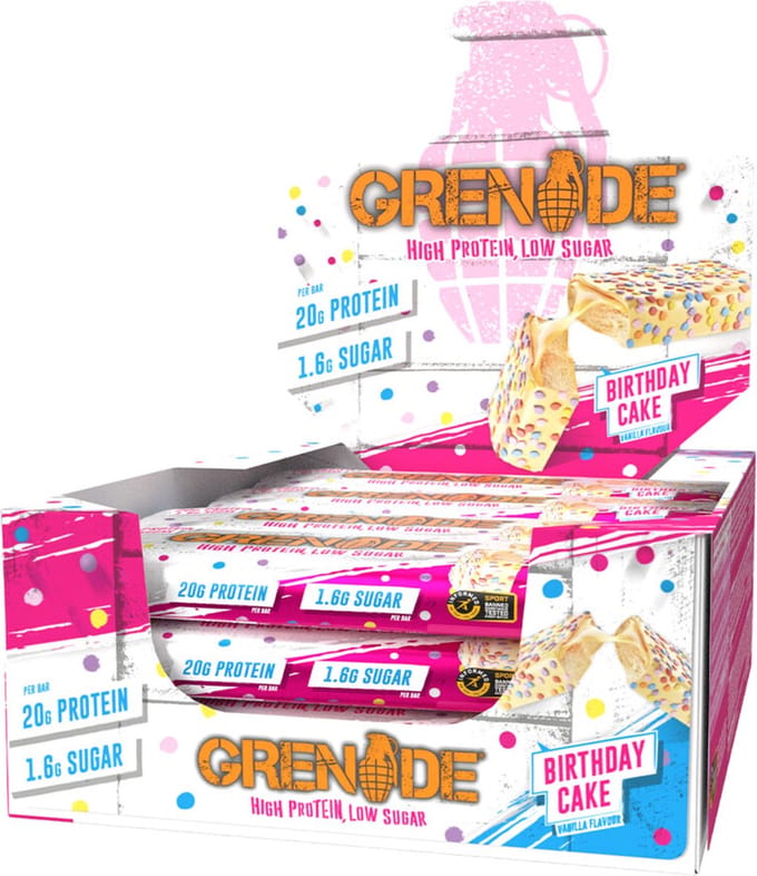 Grenade Carb Killa Bars - Proteïne Repen - Birthday Cake - 12 Eiwitrepen (720 gram)