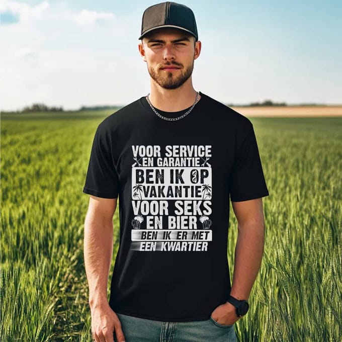 AGRIFANS® Service en Garantie - Heren T-shirt - M