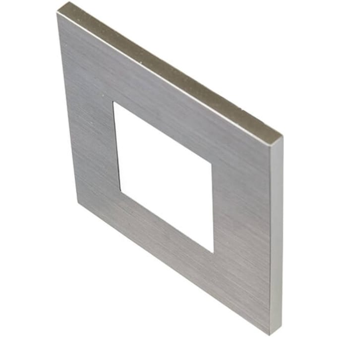 Hera LED wand inbouwlamp Wall F, grijs, 0,9 W, 7,5 x 7,5 cm