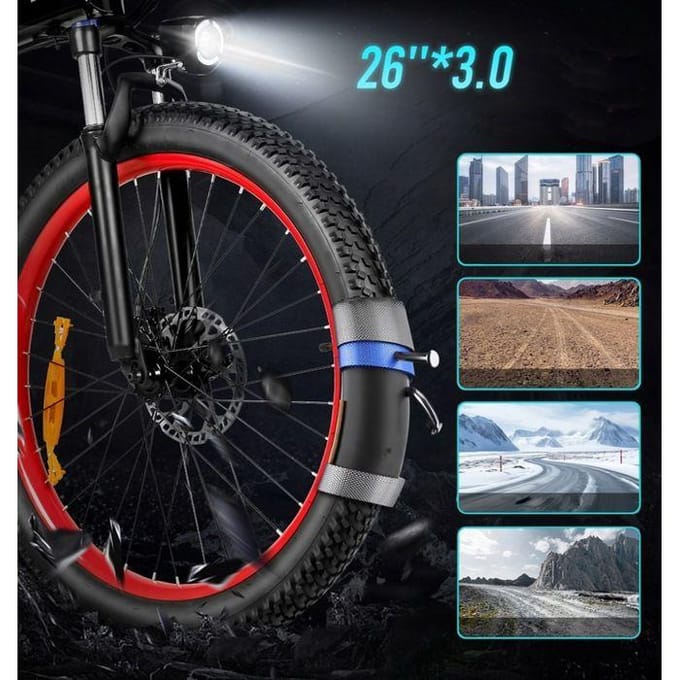 VTT Électrique - Samebike - LO26 PLUS - 1000W - 45 km/h - Pliable 26  15Ah