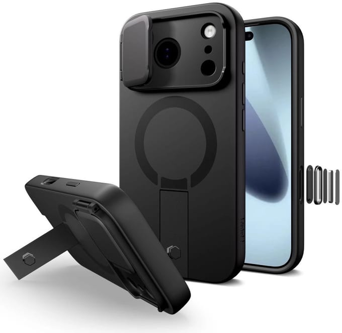 Tech-Protect Kevlar Aura MagSafe Case for iPhone 17 Pro - Black