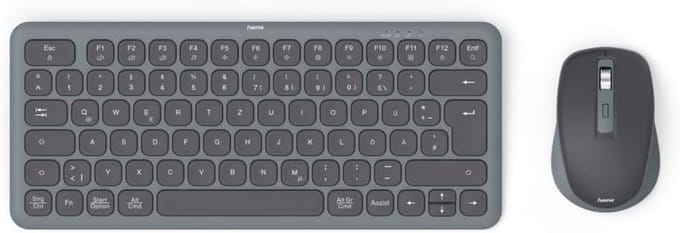 Draadloos Multi Device Toetsenbord en Muis | Compact en Geluidsarm
