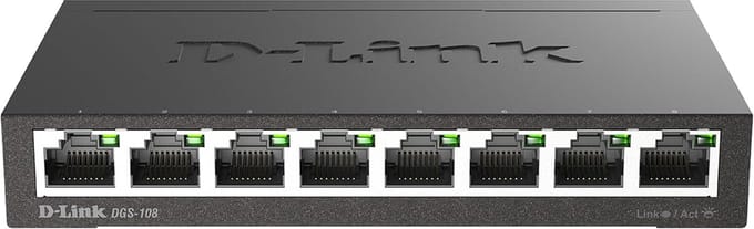 8-poorts Gigabit Switch met Non-Blocking Architectuur - Tot 1000 Mbps