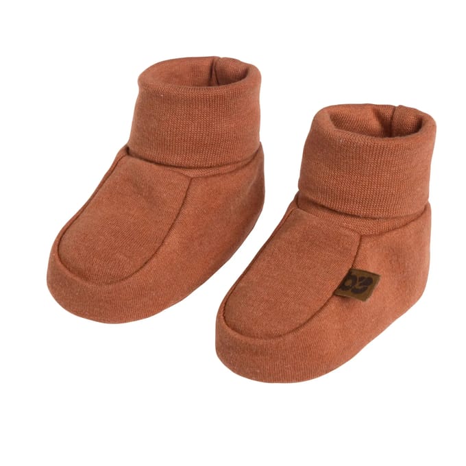 Baby's Only Slofjes Melange - Honey - 0-3 mnd - 100% ecologisch katoen - GOTS