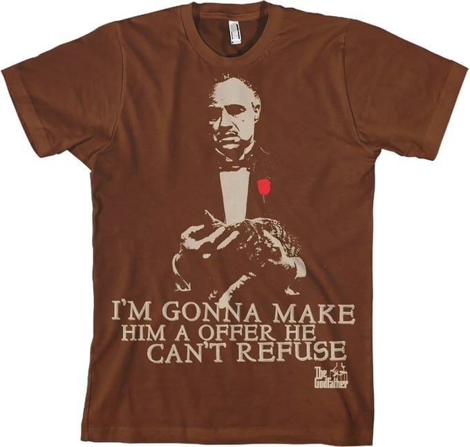 The Godfather Vit's Offer T-shirt bruin