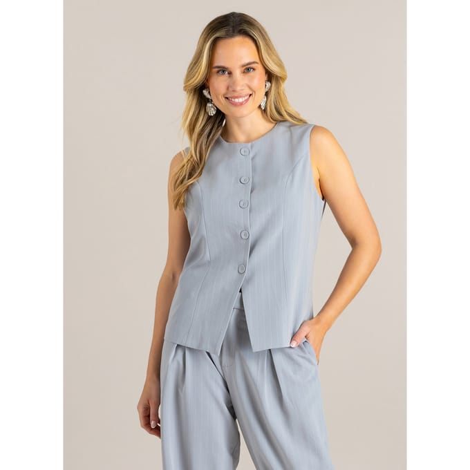 IVY BEAU Givenna Tops - Grey - maat 36