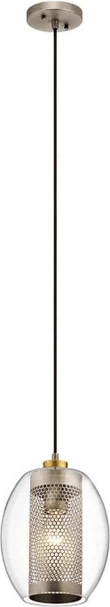 Kichler LED Hanglamp Asher II | 1X E27 Max 60W | Dimbaar | Antique Pewter