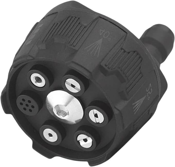 Hogedruksproeier - Sproeikop - Auto Reinigen - 6 Sproeistanden - 1/4 inch - Grijs