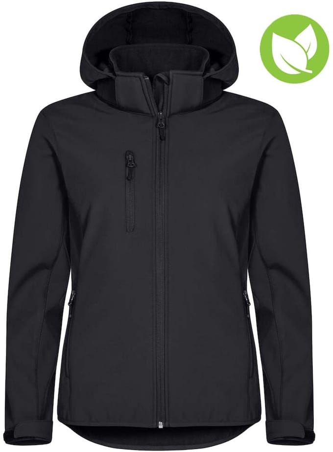 Clique Padded Hoody Softshell 020952 - Zwart - S