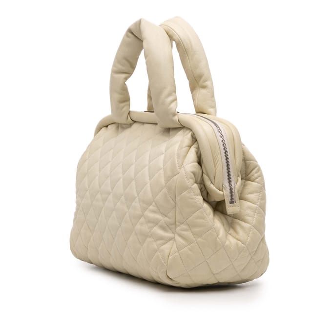 Tweedehands Gequilt Caviar Coco Cocoon Bowler Bag