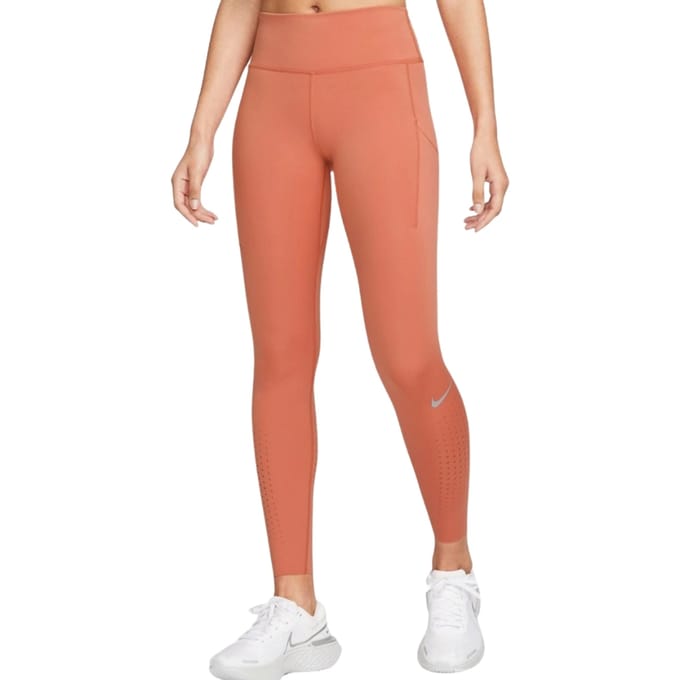 Nike Epic Luxe perzikkleurige legging