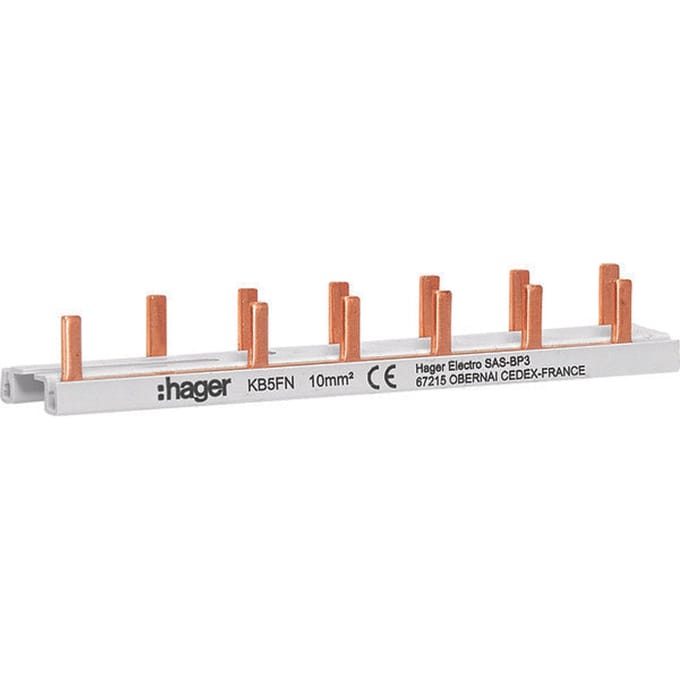 Hager VISION-aansluitrail - KB5FN - E2Z6S