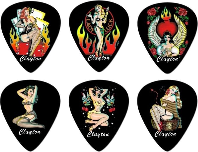 Clayton - Trouble Dollz - plectrum - medium - 12-pack