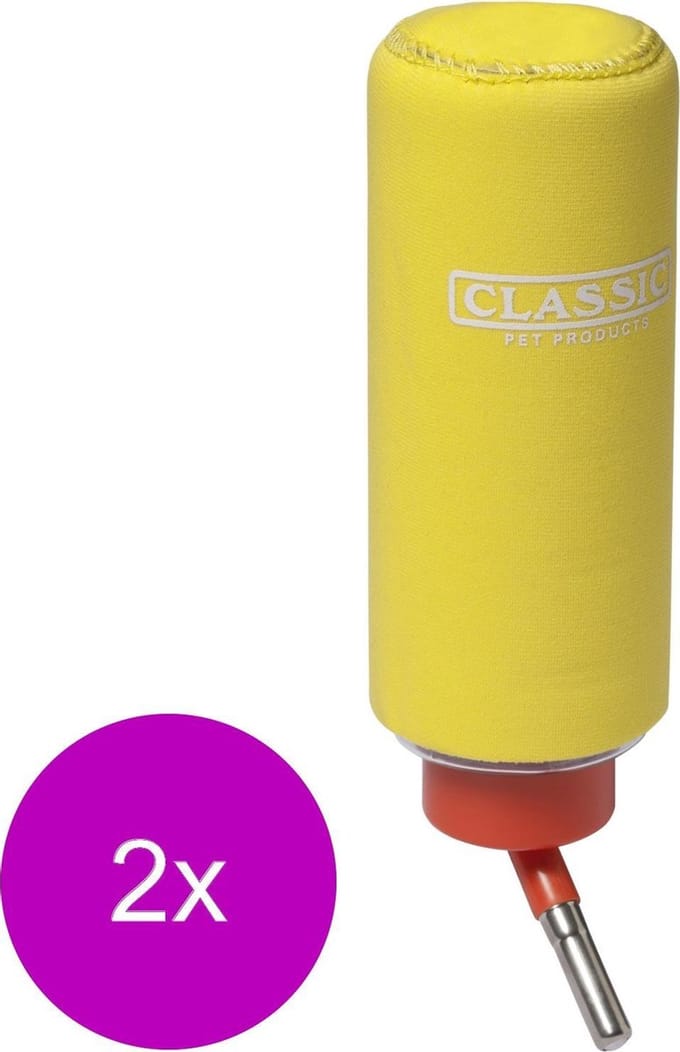 Classic Drinkfles Hoesje Assorti - Waterfontein - 2 x 320 ml