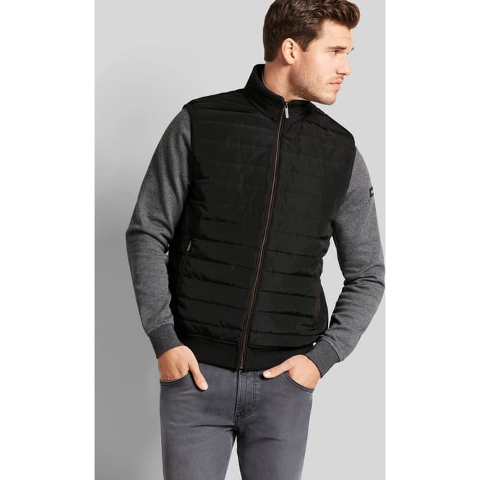 Bugatti Herren Vest met kruissteek