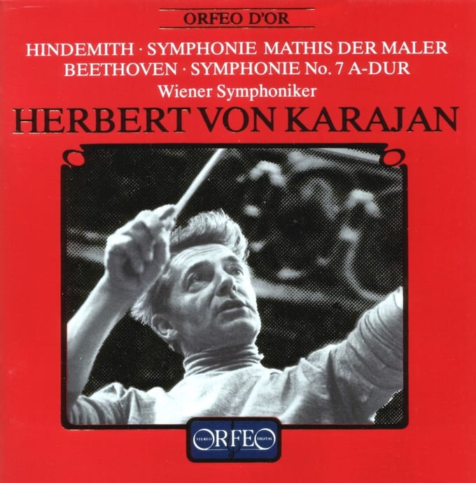 Wiener Symphoniker, Herbert von Karajan - Hindemith: Mathis-Symphonie | Beethoven: Symphonie No. 7 A-dur (CD)