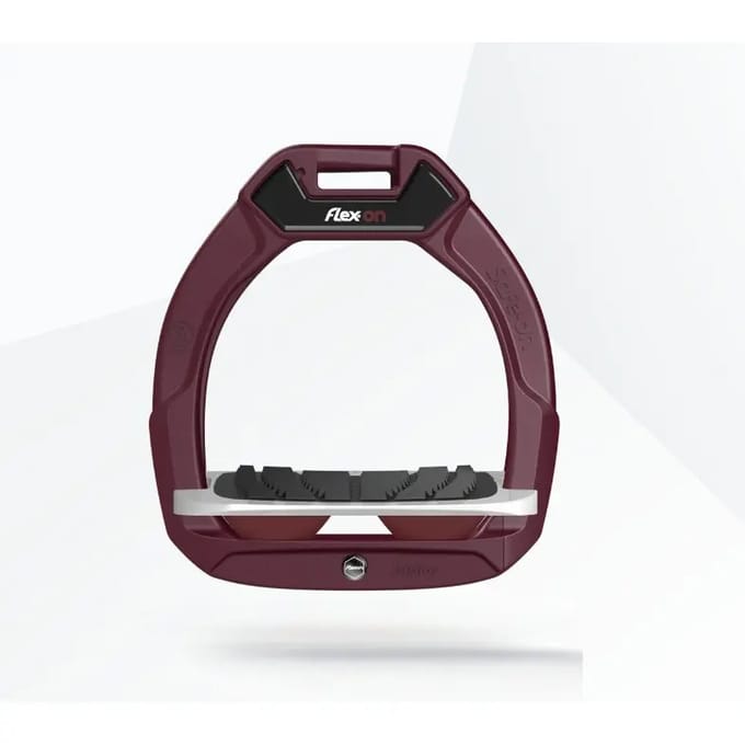 Veiligheidsstijgbeugels Rijdend Incliné Grip Bordeaux/Grijs/Bordeaux kind Flex-On Safe-On