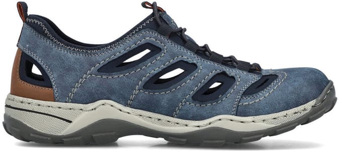 Rieker Heren Instappers Slipper, 08065-17, Blue Blue