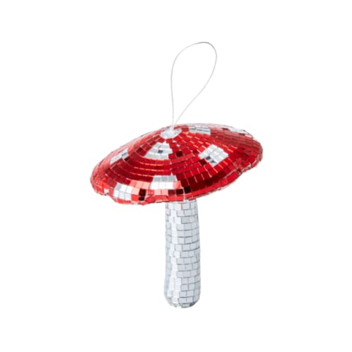 Rice kerst - kerstornament hanger disco paddenstoel