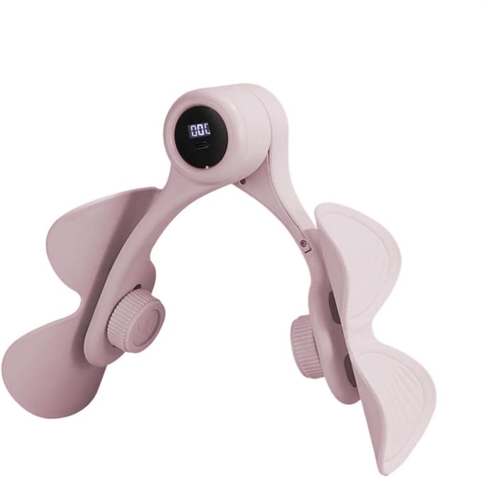 Bekkenbodemtrainer - Dijbeen trainer - Spierversterking thuis - Digitaal display - 36.5 cm - Paars