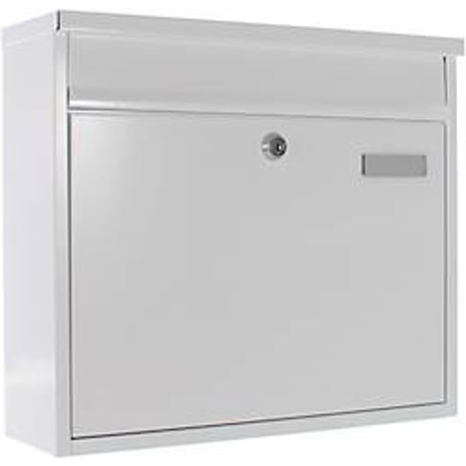 Rottner Brievenbus Hochhaus II - Wit - 31,5x36x11,5cm