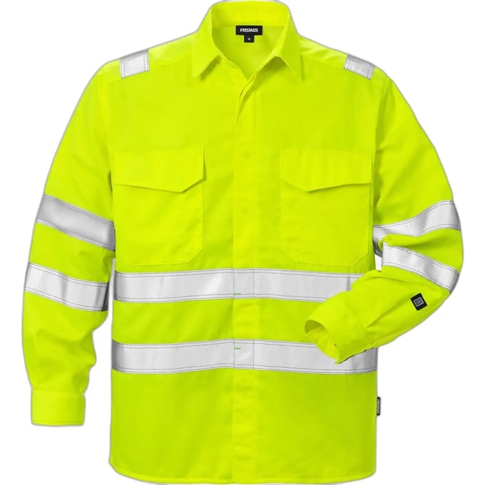 Fristads Hi Vis Overhemd Klasse 3 7049 Spd - Hi-Vis geel - L