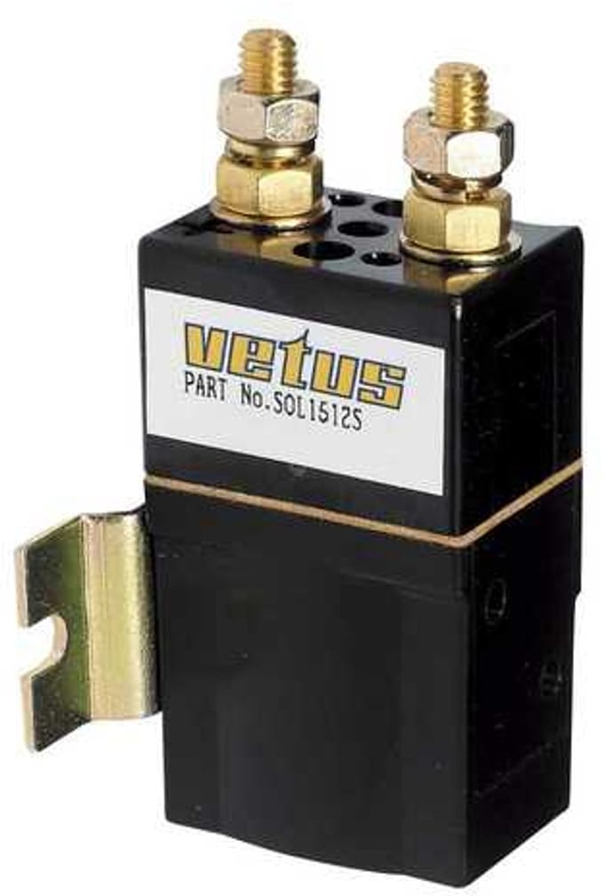 VETUS enkel Relais 12 Volt 1500W M6 terminals | SOL1512S