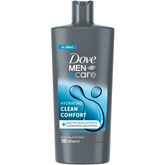 Dove Men+Care - Clean Comfort - 3-in-1 Douchegel - Hydraterend- 700 ml - 1 stuk