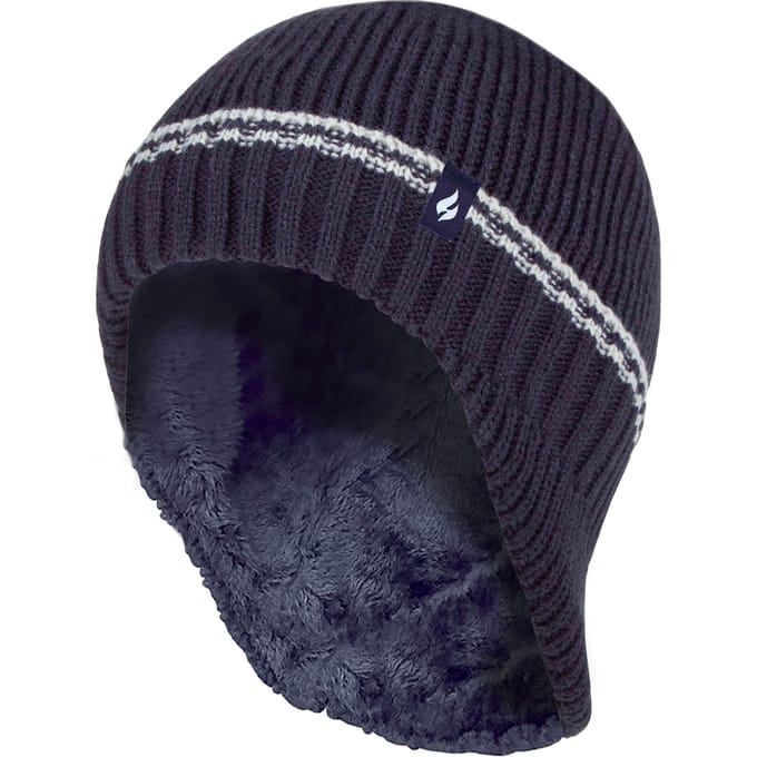 Heat Holders Jongens Patrol Rib pomponmuts met pompons - Marine