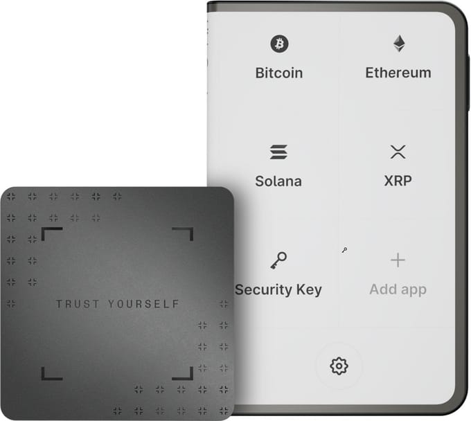 Ledger Stax – Hardware Crypto Wallet met Touchscreen – Ondersteunt 15.000+ Coins & NFT’s – 2 MB opslag - Bluetooth, USB-C & Draadloos Opladen – Voor Bitcoin, Ethereum & Ledger Live App