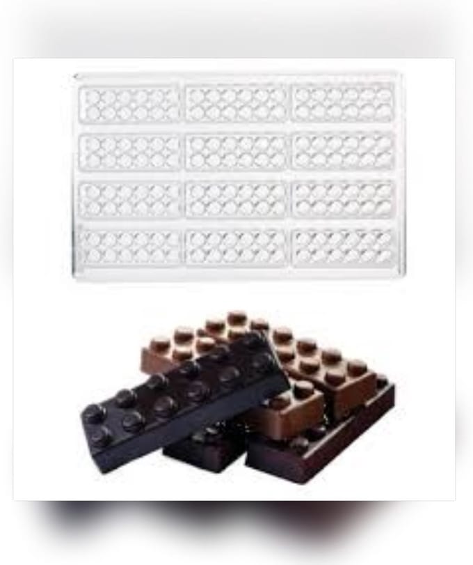 Professionele chocoladevorm, legoblokje MA1918