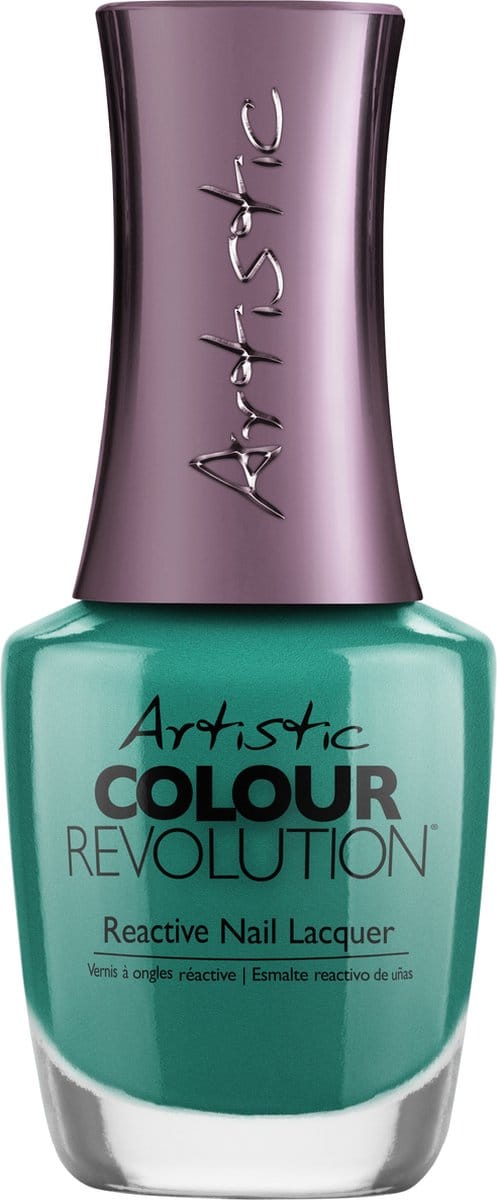 Artistic Nail Design Colour Revolution ' Up Teal Dawn ' (Blauw-Groen Parelmoer/Metallic )