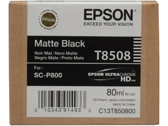 Epson T8508 inktcartridge mat zwart (origineel)