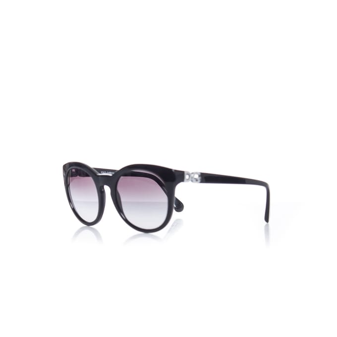 Dolce & Gabbana Oversized zonnebril met zwart montuur