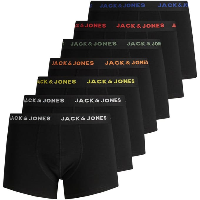 Jack & Jones zwarte heren ondergoed   Regular fit   Elastische boord   Regular waist Zwart M