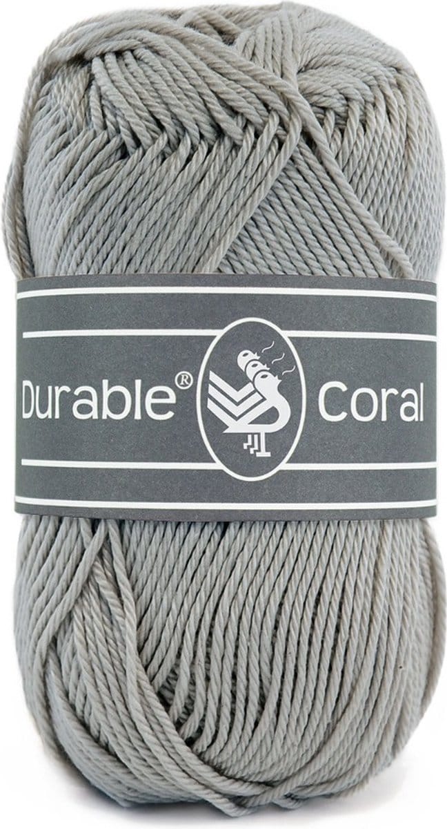 Durable Coral - 2233 mouse grey - Gemerceriseerd Katoen Garen